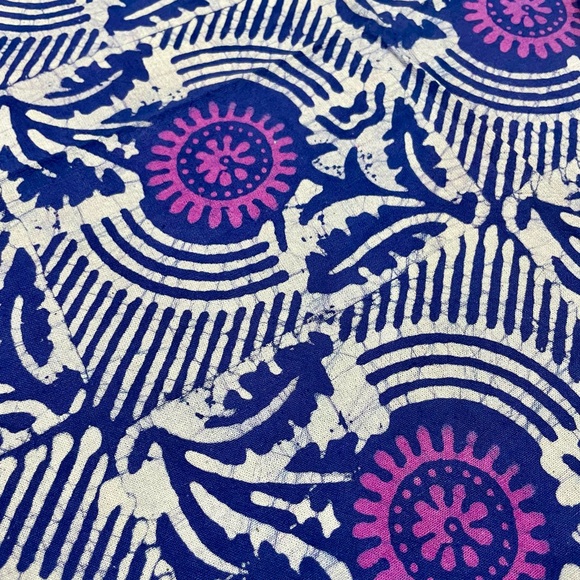 Rare Handmade Batik Tapestry Table Linens Lg Tablecloth 54"x86" Napkins 22"x22" - Picture 4 of 13